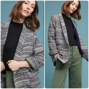 HARLYN 📓 Anthropologie Brooklyn Tweed Lined Blazer - Size L
